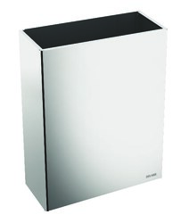 Poubelle rectangulaire murale 38L Inox 304