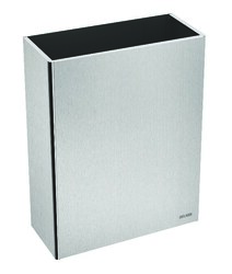 Poubelle rectangulaire murale 38L Inox 304 satiné