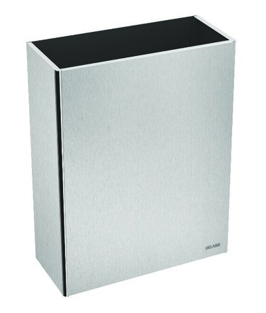 Poubelle rectangulaire murale 38L Inox 304 satiné