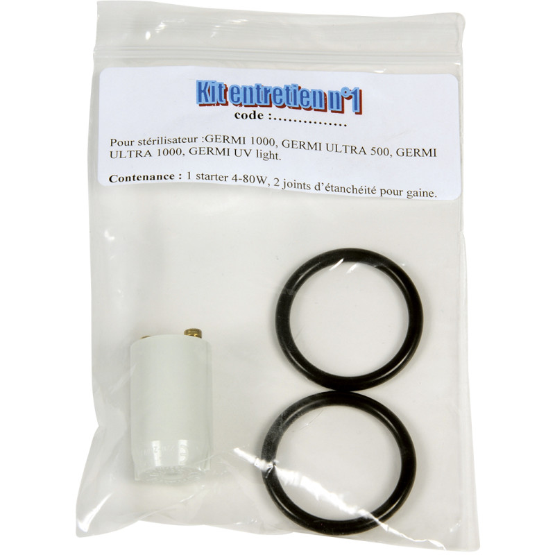Kit entretien U.V. N°1 pour filtre Germi