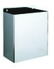 Poubelle rectangulaire murale 13L Inox