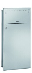 Poubelle trappe push encastré 18L Inox 304