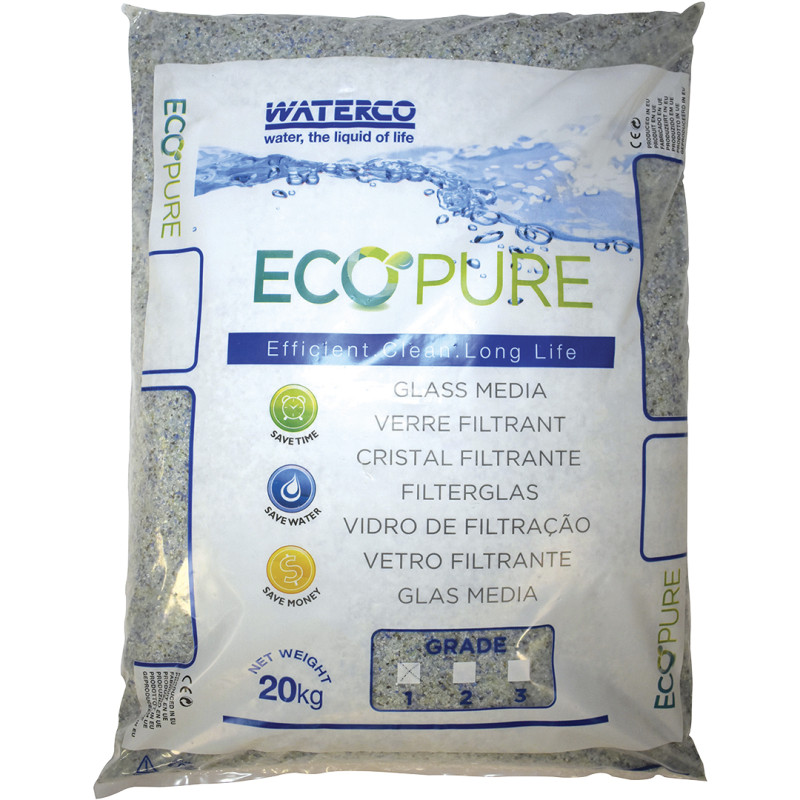 Verre Filtr. - 0.5À1 Mm.(20 Kg) pour filtre piscine