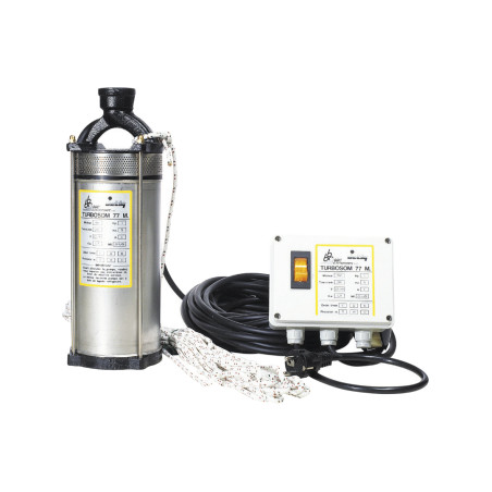 Pompe immergée pour puits TURBOSOM 57 M + C.D./Led