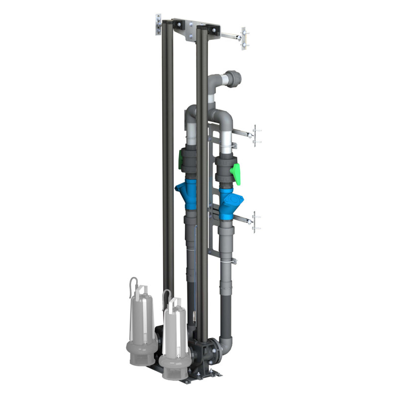 Kit béton barre guidage 3 M + Sonde 10 mètres