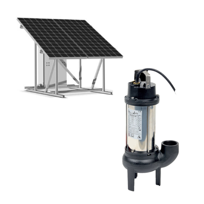 Station solaire photovoltaïque ECOSOM avec pompe SEMISOM 24 V