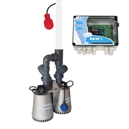 Kit Pluvial DR2P+ DR STEEL 75 M - Aut - Kit double pompes prêt à poser