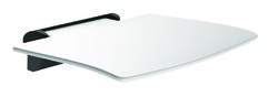 Siège de douche rabattable amovible sans pied, réf. 511920BK
