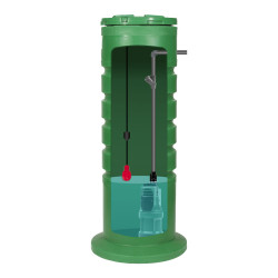Poste de relevage ALTIDRAIN 850 avec pompe DIVERTRON 900 Monophasé