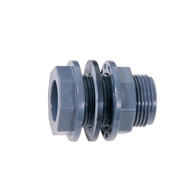 Traversée de paroi seule 25-1 en PVC (SB)
