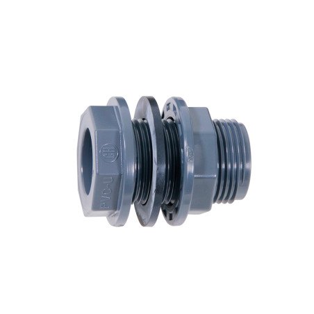 Traversée de paroi seule 25-1 en PVC (SB)