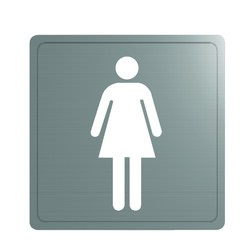 Silhouette murale Femme Inox 304 satiné