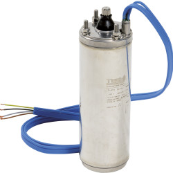 Moteur immergé DAB 4" submersible, corps inox, amorce de câble fournie