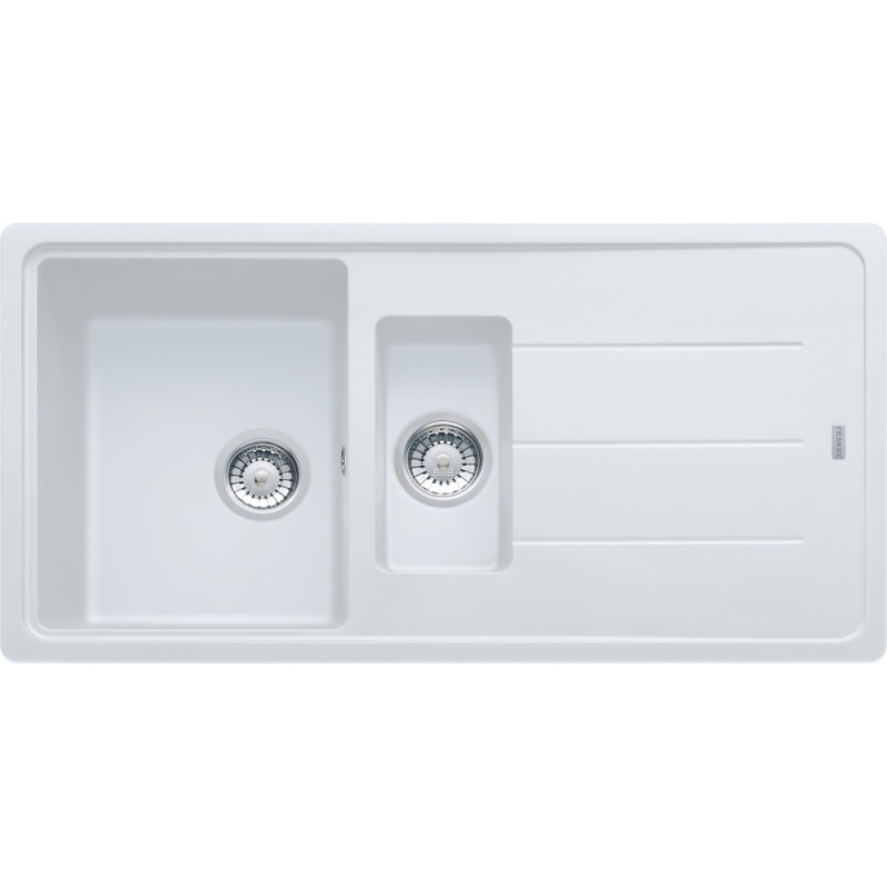 Évier Fragranit BFG 651 BASIS 1 cuve 1/2, avec égouttoir (réversible) - 970x500mm