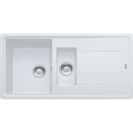 Évier Fragranit BFG 651 BASIS 1 cuve 1/2, avec égouttoir (réversible) - 970x500mm
