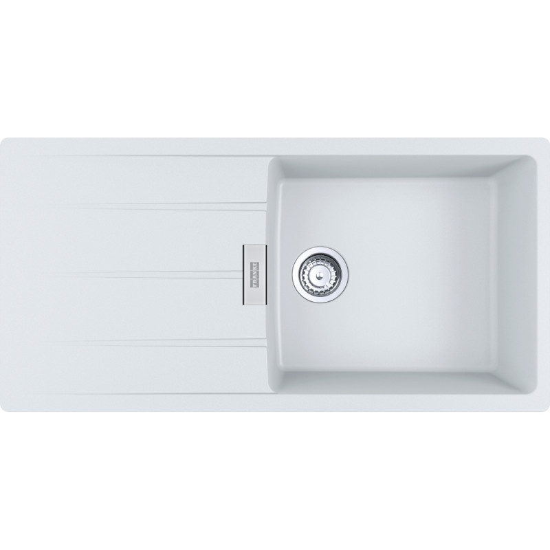 Évier Fragranit CNG 611-XL CENTRO 1 grande cuve, avec égouttoir (réversible) - 1000x500mm