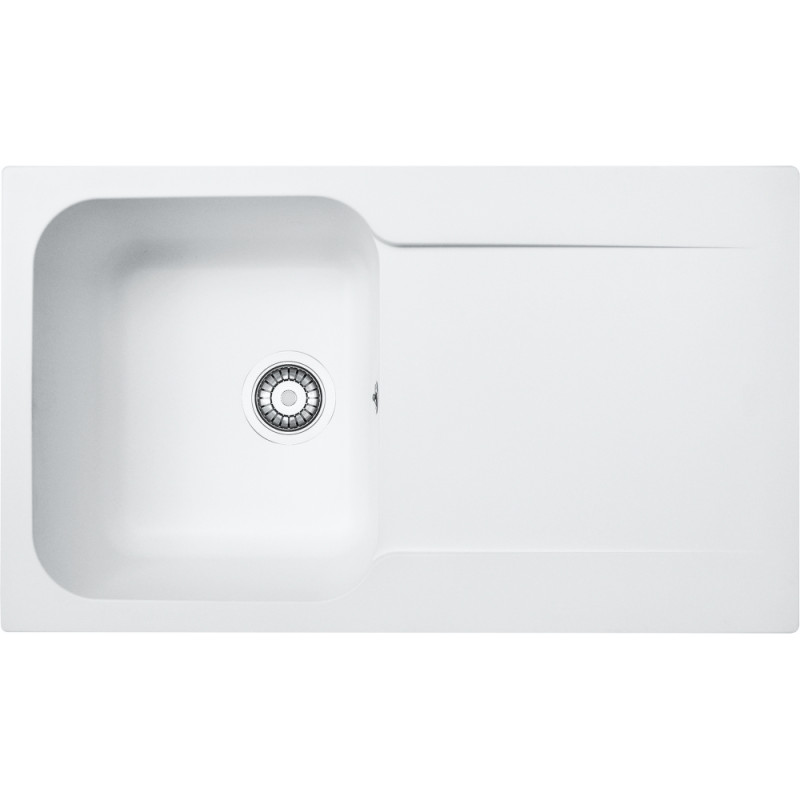 Évier Fradeko KITE 611-86 1 cuve, avec égouttoir (réversible) - 860x500mm