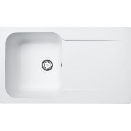Évier Fradeko KITE 611-86 1 cuve, avec égouttoir (réversible) - 860x500mm
