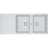 Évier Fragranit MRG 621 MARIS 2 cuves, avec égouttoir (réversible) - 1160x500mm