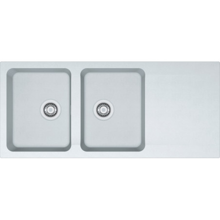 Évier Tectonite OID 621 ORION 2 cuves, avec égouttoir (réversible) - 1160x510mm