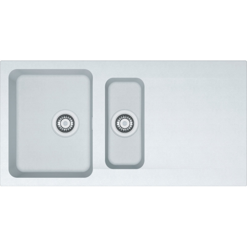 Évier Tectonite OID 651 ORION 1 cuve 1/2, avec égouttoir (réversible) - 1000x510mm