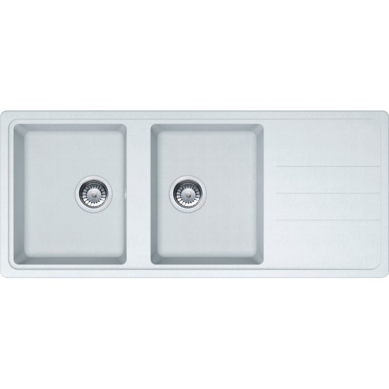 Évier Tectonite OPALE 621 2 cuves avec égouttoir (réversible) - 1160x500mm