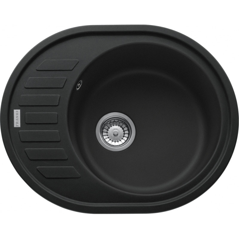 Évier Fragranit ROG 610-62 ROTONDO 1 cuve ronde, avec égouttoir (réversible) - 620x500mm
