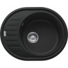 Évier Fragranit ROG 610-62 ROTONDO 1 cuve ronde, avec égouttoir (réversible) - 620x500mm