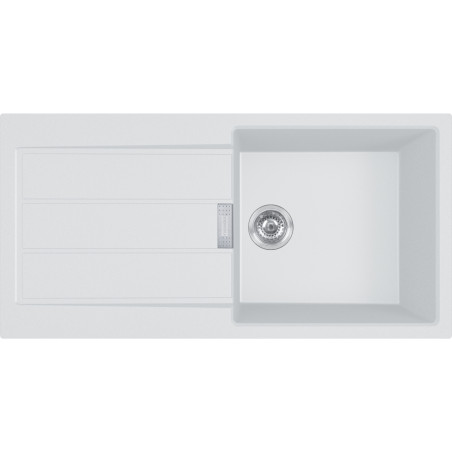 Évier Tectonite S2D 611-100 SIRIUS 2 1 cuve, avec égouttoir (réversible) - 1000x500mm
