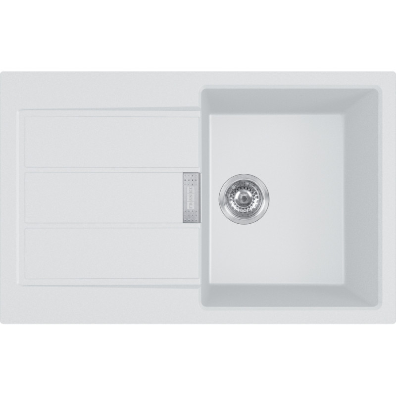 Évier Tectonite S2D 611-78 SIRIUS 2 1 cuve, avec égouttoir (réversible) - 780x500mm