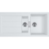 Évier Tectonite S2D 651 SIRIUS 2 1 cuve 1/2, avec égouttoir (réversible) - 1000x500mm
