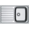 Évier Inox SKL 611-78 SPARK 1 cuve, avec égouttoir (réversible) - 780x500mm