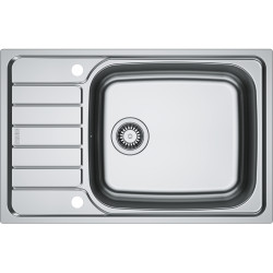 Évier Inox SKL 611-XLC SPARK 1 grande cuve, avec égouttoir (réversible) - 780x500mm