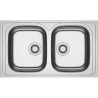 Évier Inox SKX 620 SPARK cuve inox, 2 cuves - 860x500mm
