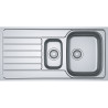 Évier Inox SKX 651 SPARK 1 cuve 1/2 R80, avec égouttoir (réversible) - 1000x500mm