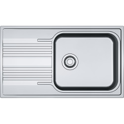 Évier Inox SRL 611-86L SMART 1 grande cuve R70, avec égouttoir (réversible) - 860x500mm
