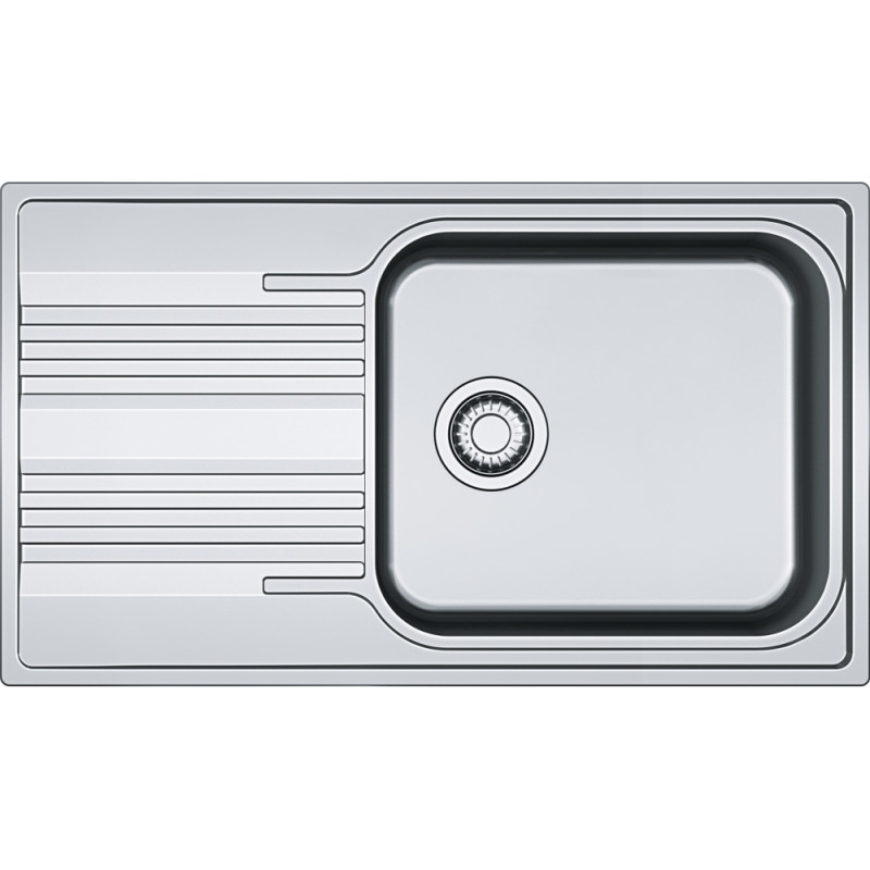 Évier Inox SRL 611-86L SMART 1 grande cuve R70, avec égouttoir (réversible) - 860x500mm