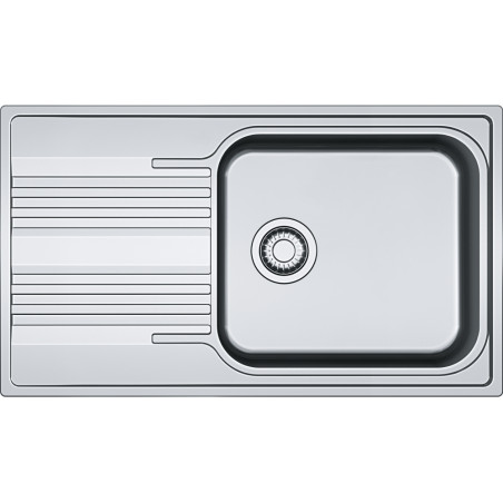 Évier Inox SRL 611-86L SMART 1 grande cuve R70, avec égouttoir (réversible) - 860x500mm