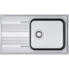 Évier Inox SRL 611-86L SMART 1 grande cuve R70, avec égouttoir (réversible) - 860x500mm
