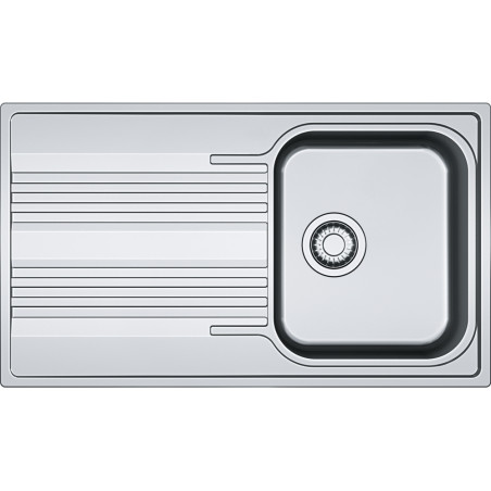 Évier Inox SRL 611-86 SMART 1 cuve R70, avec égouttoir (réversible) - 860x500mm