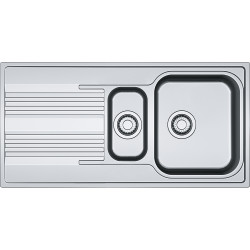 Évier Inox SRL 651 SMART 1 cuve 1/2 R70, avec égouttoir (réversible) - 1000x500mm