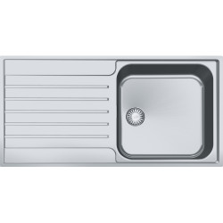 Évier Inox AGX 211-100 ARGOS 1 cuve R70, avec égouttoir (réversible) - 1000x510mm