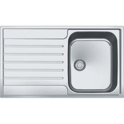 Évier Inox AGX 211-86 ARGOS 1 cuve R70, avec égouttoir (réversible) - 860x510mm