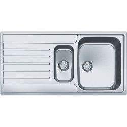 Évier Inox AGX 251 ARGOS 1 cuve 1/2 R70, avec égouttoir (réversible) - 1000x510mm