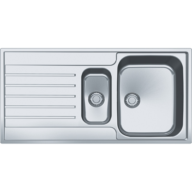 Évier Inox AGX 251 ARGOS 1 cuve 1/2 R70, avec égouttoir (réversible) - 1000x510mm