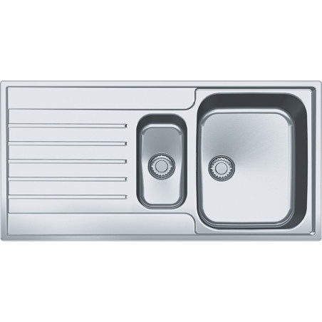 Évier Inox AGX 251 ARGOS 1 cuve 1/2 R70, avec égouttoir (réversible) - 1000x510mm