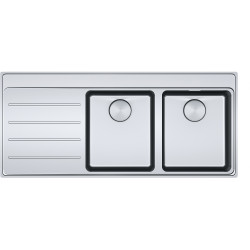 Évier Inox MYX 221 MYTHOS 1 cuve 1/2 R25/10, avec égouttoir (à gauche) - 1160x520mm