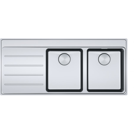 Évier Inox MYX 221 MYTHOS 1 cuve 1/2 R25/10, avec égouttoir (à gauche) - 1160x520mm