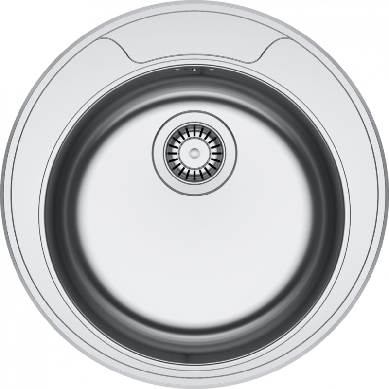 Cuve Inox ROX 610-39 ROTONDO 1 cuve ronde, sans égouttoir