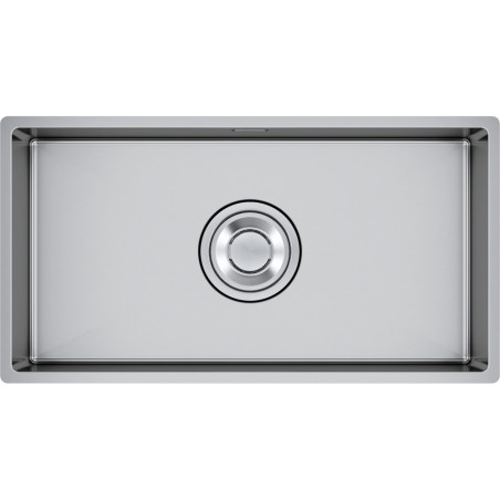Cuve Inox BDX 110-80 BOX DRAIN SILENT 1 grande cuve, sans égouttoir - 840x450mm